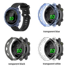 TPU Protective Bumper Case Screen Protector Cover For Garmin Forerunner 55/158 P