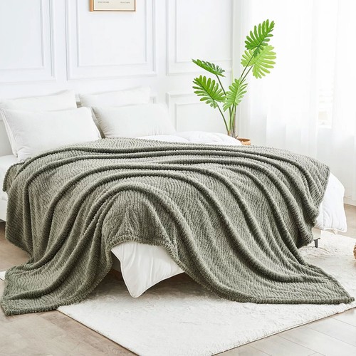 Extra Large Jacquard Throw Fluffy Warm Fleece Over Soft Sofa Bed Settee Blanket - Picture 136 of 180