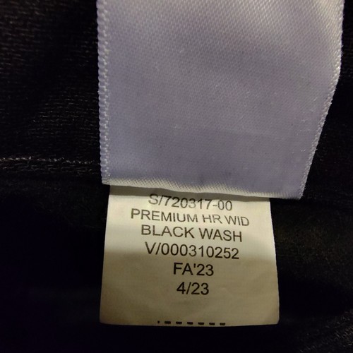 Banana Republic Luxe High Rise Wide Leg Trouser Jeans Black Wash Size Petite 4 - Picture 13 of 13