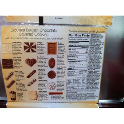 Kirkland Signature 181679 Belgian Chocolate Cookies - 49.4oz