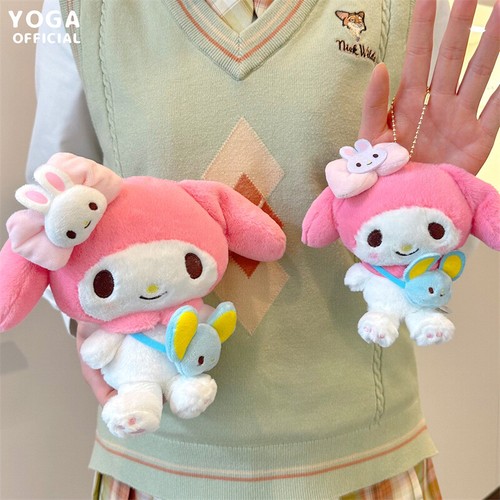 NEW! Kuromi Plush Doll Toy My Melody Satchel Series Keychain Pendant Gift HOT! - Afbeelding 15 van 22