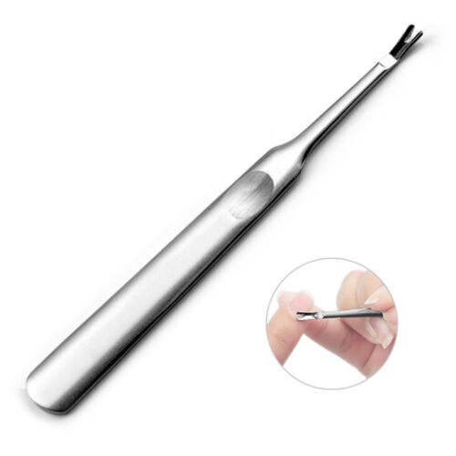 Stainless steel Cuticle Pusher Trimmer Remover Pedicure Manicure Nail *a5