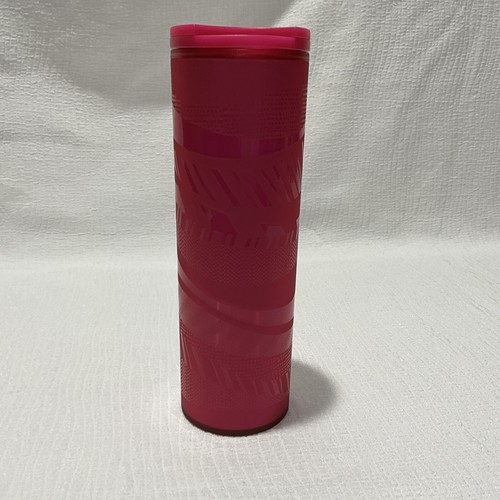 Starbucks - Holiday Tumbler - Hot Pink Ribbon - Hot/Cold - Sip Lid - 16 oz - Picture 10 of 12