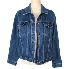 Vintage Oversized Denim Jacket Size Large