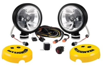 KC Hilites Gravity LED DayLighter 6'' Round Spot Beam Lights Kit w Classic Covers