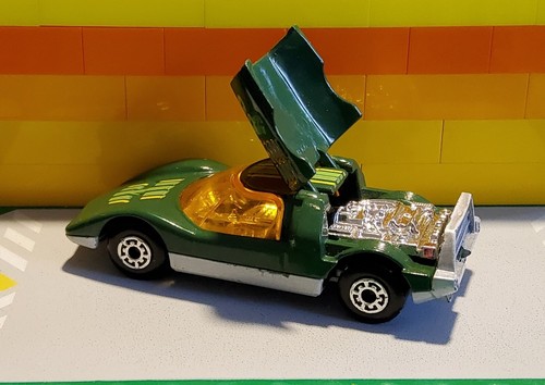 Matchbox Lesney Superfast 66 Mazda RX500 in green & grey, amber windows, vg - Picture 2 of 4