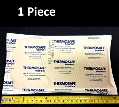 1 LARGE ThermoSafe Polar Pack Foam Brick Freezer Cold Ice Pack (9''x4.75''x0.75'')