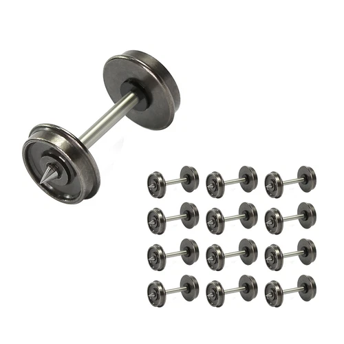 12 Stück DC Gleichstrom Radsatz Nadellager 36'' Metallräder Für Modellbahn H0