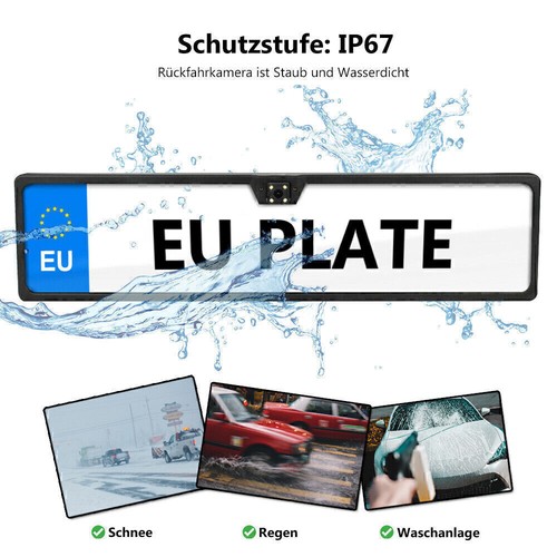 4.3'' Rückspiegel Monitor Mit Funk Weitwinkel 170° Einparkkameras Rückfahrkamera - Imagen 5 de 12