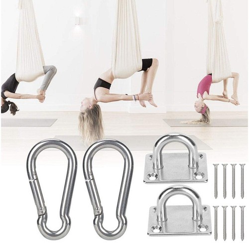 Stainless Heavy Duty Ceiling Hanging Hook Set Swing Chair Bracket Hardware-Tool - Bild 7 von 8
