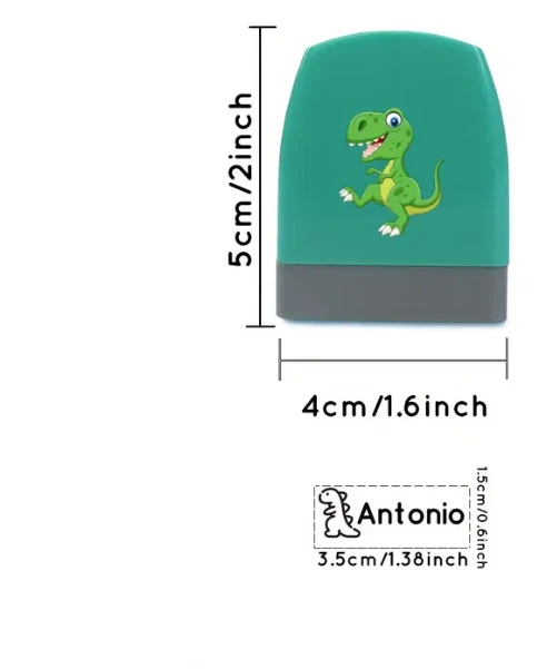 Einzigartiger Name-Stempel für Kinderkleidung Selbstfärbend und Wasserfest Stamp - Bild 2 von 4