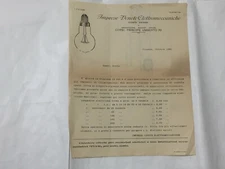 ADVERTISING INVOICE VENETIAN ELECTROMECHANICAL COMPANIES SO.ANONIMA VICENZA 1932 -12
