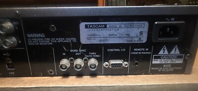 TASCAM DV-RA1000 High Definition Master CD/DVD Recorder W/ REMOTE