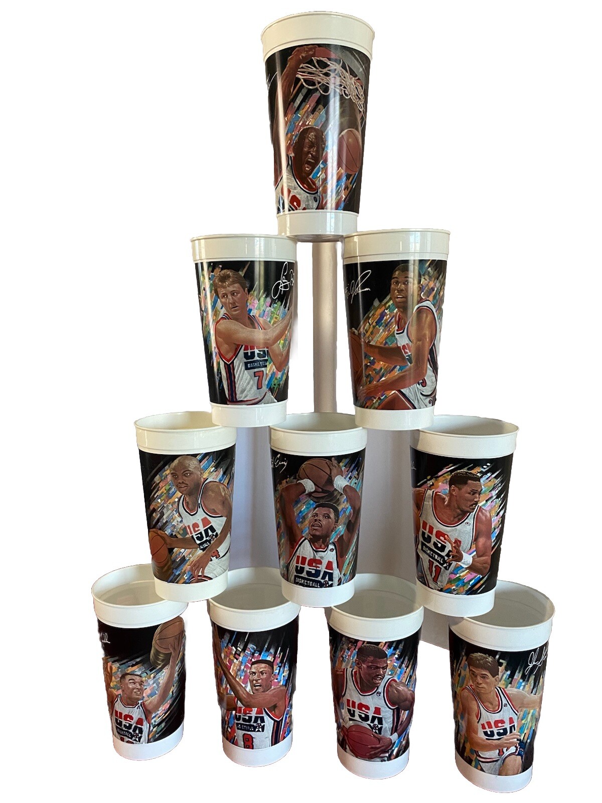 1992 DREAM TEAM McDonald’s Collectors Cups - COMPLETE FULL SET - 10 of 10