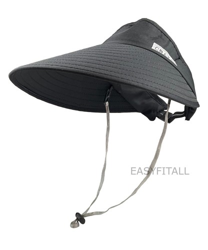 Women Open Top Sun Visor Hat Wide Brim Summer UV Protection Beach Cap Adjustable - Picture 15 of 23