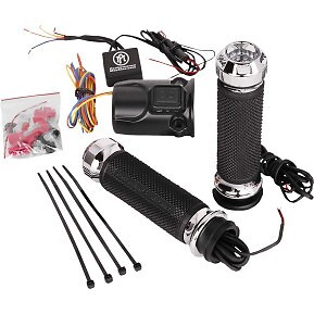 PERFORMANCE MACHINE Chrome Apex Heated Hand Grips for FLTRX 15-22 - Picture 1 of 1