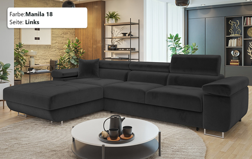 Ekcsofa Toleno Mini Wohnzimmer Eckcouch Schlafsofa Ecke mit Schlaffunktion NEU - Bild 43 von 66
