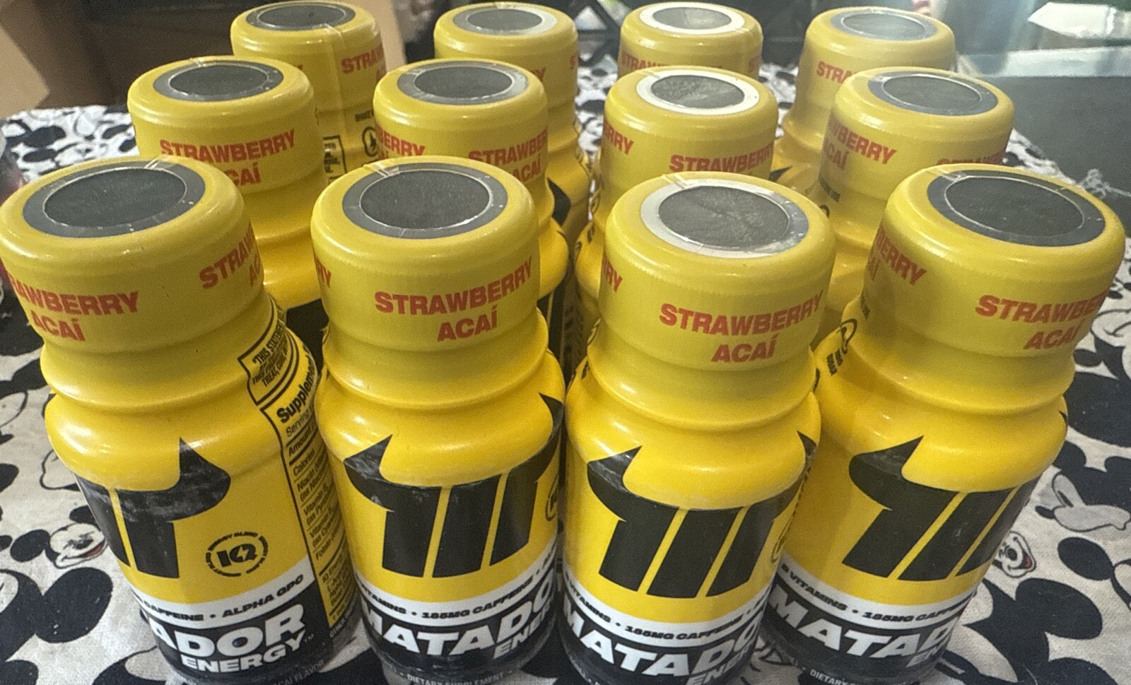 Matador Energy Shot Drink Strawberry Açaí 2oz W/o Box 12 Bottles EXP 10/25 Rd