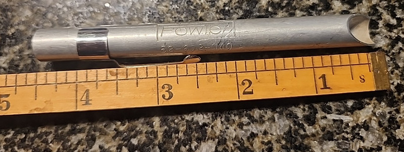Fowler 40X Pocket Microscope Magnifier 52-662-040  pocket clip Aluminum