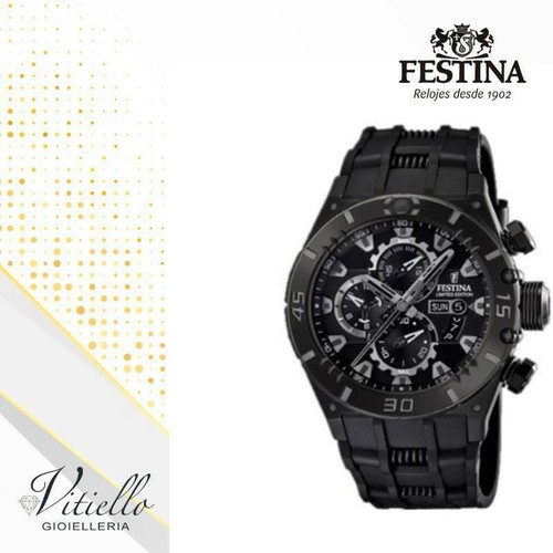 Orologio polso uomo ragazzo cronografo limited edition nero FESTINA  F16575/1 | eBay
