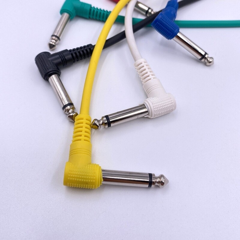 6Pcs Electric Guitar Effect Pedal Patches Cable Cord Pedal Board eBay