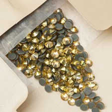 Jonquil AB Flatback High Quality Iron On Strass Hotfix Loose Crystal Rhinestones