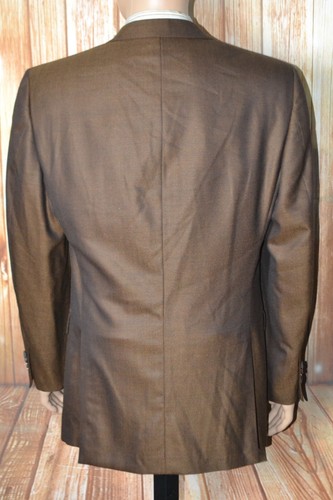 Ermenegildo Zegna Men Trofeo Brown Wool 3 Button Sports Coat Sz 44R - Picture 5 of 12