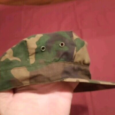 US.Army camouflage HAT ☆未使用 US ARMY WOODLAND TYPE II CAMO 8 POINT WORKING UTILITY CAP