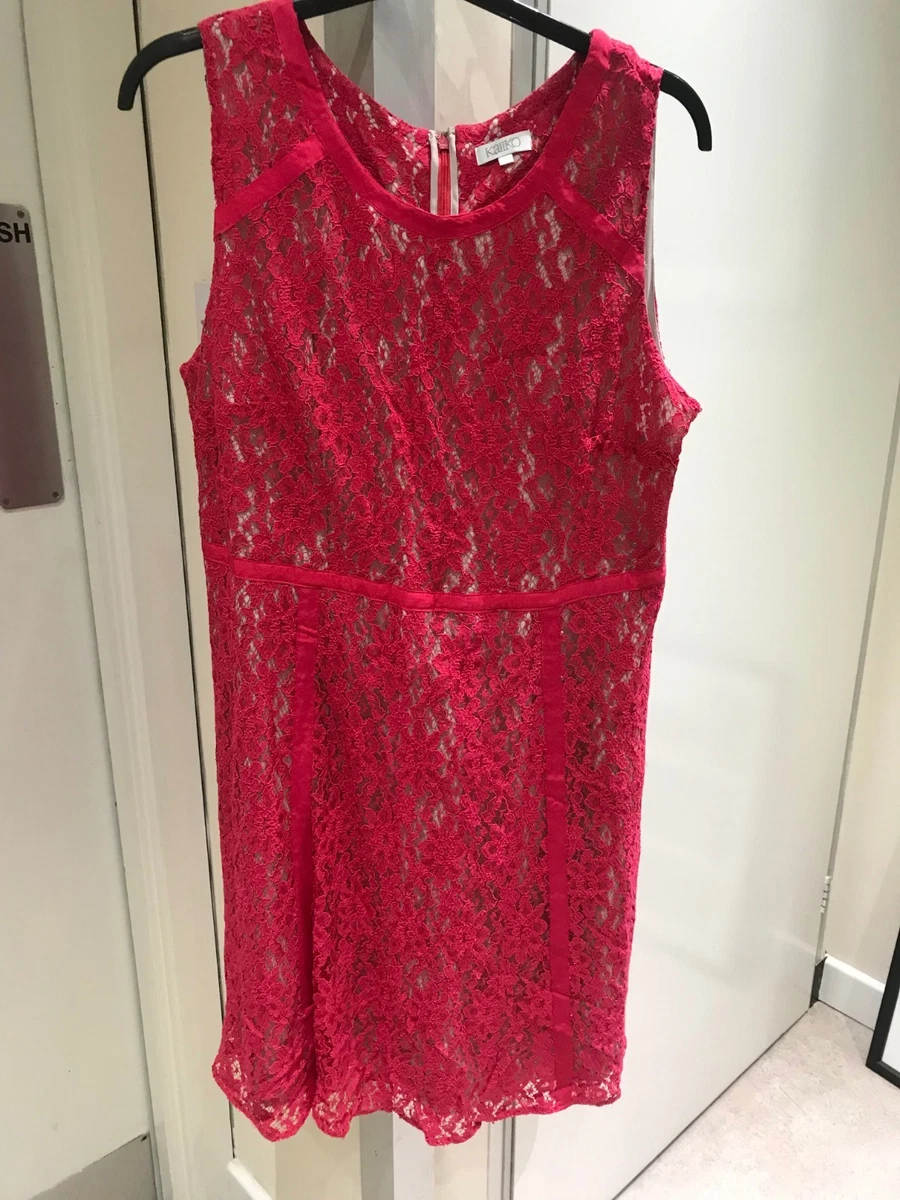 Debenhams pink lace dress hotsell