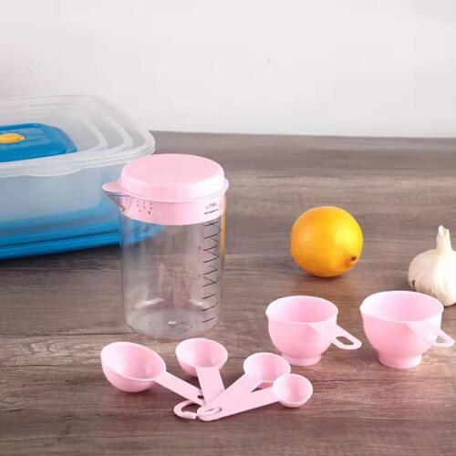 7pcs Kitchen Measuring Tools Plastic Measuring Cup Measuring Spoon with Scale - Picture 14 of 16