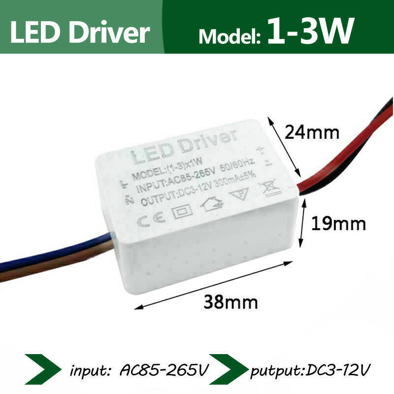 Driver LED 300mA 1-3w 4-7w 8-12w 18w 20w 18-25w 25-36w Alimentatore LED A Corrente Costante For Il Pilotaggio Del Trasformatore LED(25-36W 300ma - Foto 3