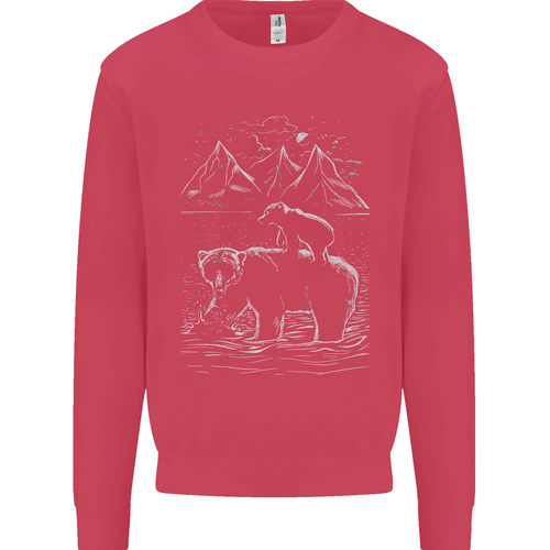 A Bear and It's Cub Mens Sweatshirt Jumper - Picture 23 of 77