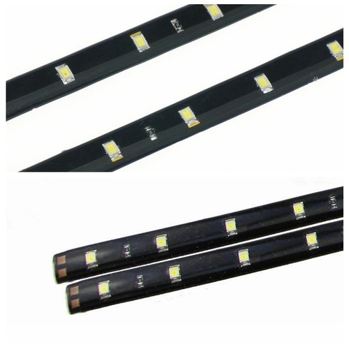 12V Car Home Waterproof Red Lights 15 LED 3528 SMD IP65 Flexible Strip 30cm 4Pcs - Picture 7 of 11