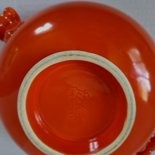 VINTAGE Homer Lauglin FIESTA ORIGINAL ORANGE KASSEROLLE ohne DECKEL FIESTAWARE wie abgebildet - Bild 7 von 15