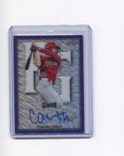 2020 Leaf Perfect Game Autographs Purple Wave Proof Camden Hayslip Auto 1/1
