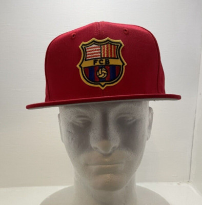 FCB Red hat  6 panel snapback  hat