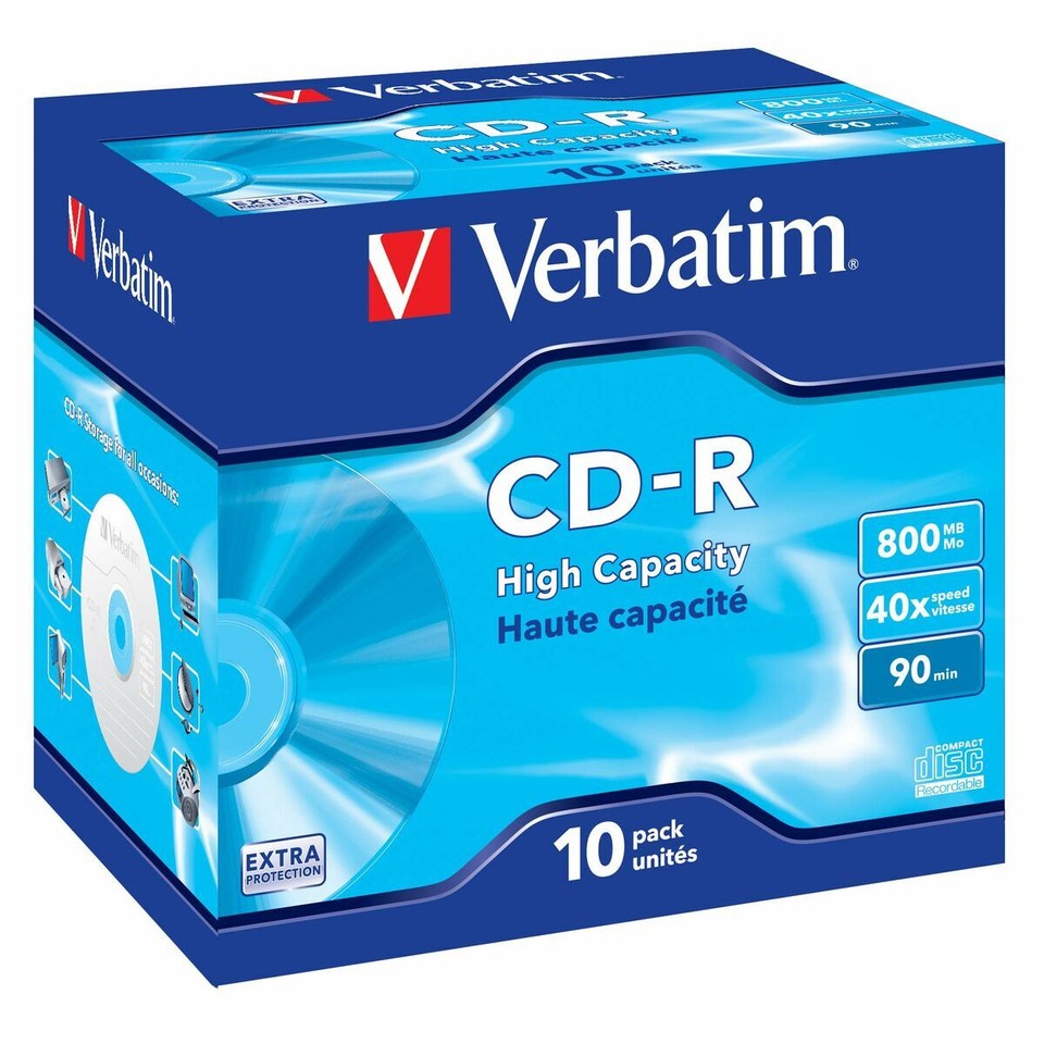 CDR 800 Verbatim CDR High Capacity 0,78 GB 23942434283 eBay