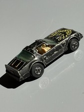 VTG Hot Wheels Hot Bird 1977 Mattel Pontiac Trans Am Bandit Black T-Tops 70s