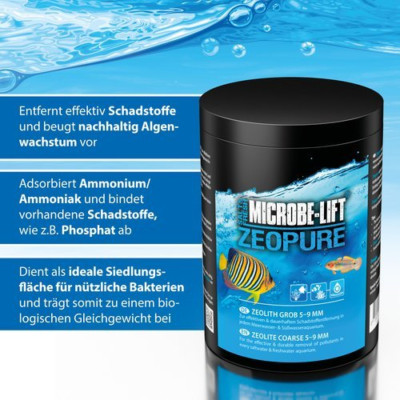 MICROBE-LIFT Zeopure grob 5-9mm 850g - Zeolith biologisches Filtermaterial