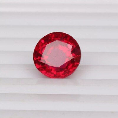 10,2 mm Red Ruby Blood 6,20 Ct. Rundschliff Mosambik erstaunlicher Edelstein