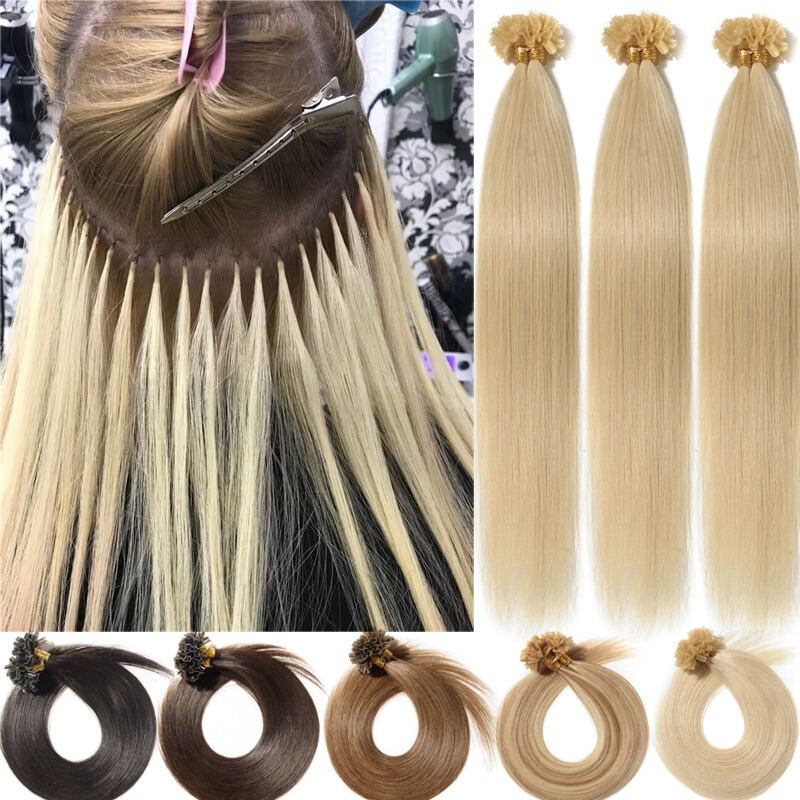 18” #16/24 I tips 100g and U tips 100g ???? ??????????✨ Kayleigh has a full head of  main image 4