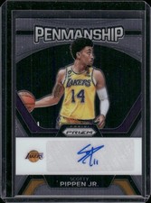 2023-24 Panini Prizm #PNM-SCP Scotty Pippen Jr. Penmanship Prizms Silver