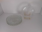 Anchor Hocking Waterford Waffle Clear Glass 7” Dessert Salad Plates Set of 6 — photo 1