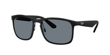 RAY-BAN SUNGLASSES RB4264 601S/80 4264 MATTE BLACK/DARK BLUE POLARIZED LENS