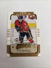 15-16 Upper Deck MVP Gold Script Parallel Rookie Card Sam Bennett 077/100. rookie card picture
