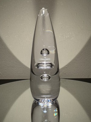 Seltener Wedgwood ''Apollo'' Klarglas Briefbeschwerer von Ronald Stennett-Willson um 1970