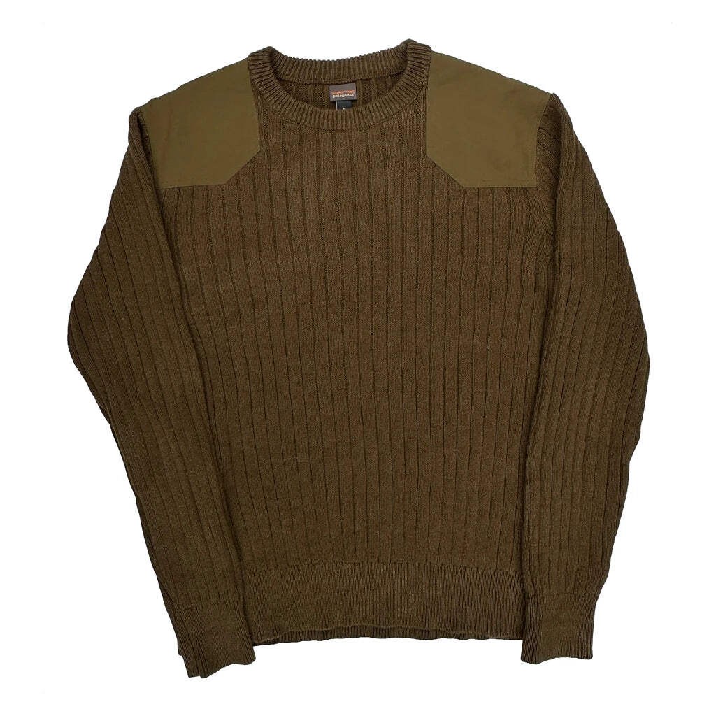 Patagonia Fog Cutter Sweater - Medium Brown Wool
