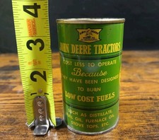 Vintage 1937 John Deere Tractors Cenntennial Barrel Shaped Advertising Coin Bank