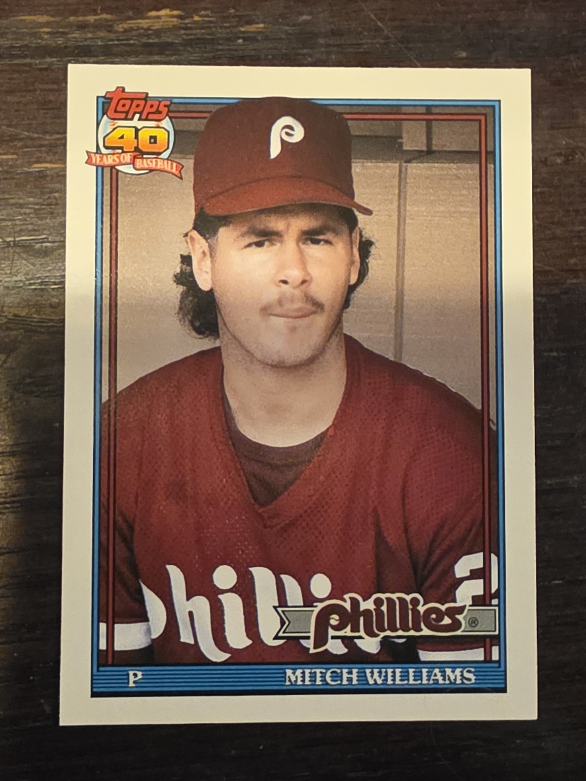 1991 Topps Traded - Mitch Williams #127T Philadelphia Phillies 