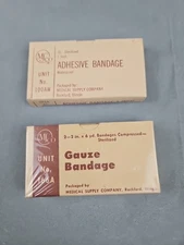Vintage MSco Gauze Bandage And 16 1 Inch Adhesive Bandages